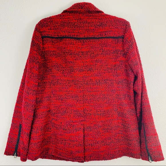 Lucky Brand Slouchy Long Moto Jacket Size L EUC - Picture 8 of 8